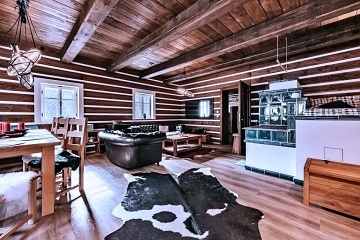 Wellness Roubenka - kachlová kamna - Podkrkonoší