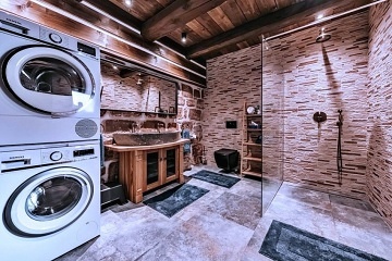 Wellness Roubenka - kachlová kamna - Podkrkonoší