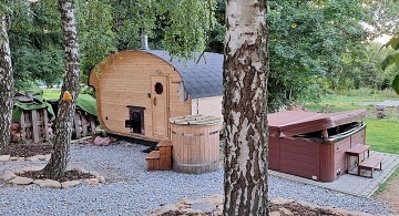 Chata bazén a wellness - apartmány Vysočina