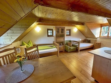 Jiho�esk� chalupa Zlat� Koruna - hrad D�v�� K�men