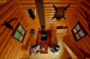 Srub v lese - glamping přehrada Seč - Železné hory