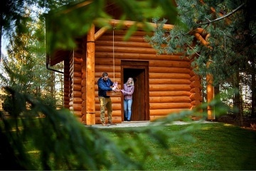 Srub v lese - glamping p�ehrada Se� - �elezn� hory