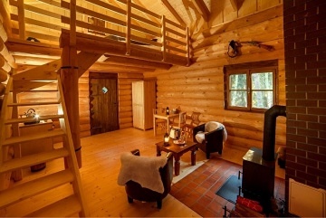 Srub v lese - glamping p�ehrada Se� - �elezn� hory