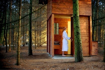 Srub v lese - glamping p�ehrada Se� - �elezn� hory