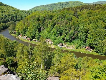 Chata baz�n a sauna - Kru�n� hory - Doupovsk� hory