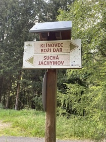 Chata Kru�n� hory - hora Kl�novec - J�chymov