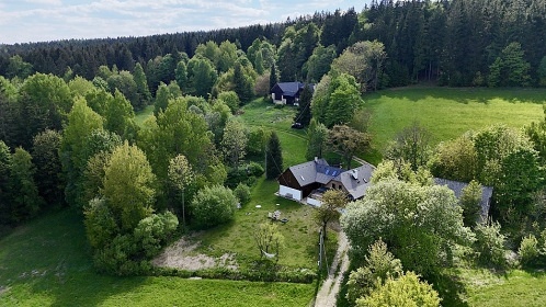 Roubenka s kachlovými kamny - Křižánky - Vysočina