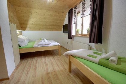 Chata bazén a wellness - přehrada Šance - Beskydy