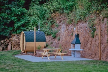 Chata se saunou - Povltav� - p�ehrada Slapy