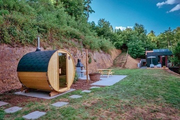 Chata se saunou - Povltav� - p�ehrada Slapy