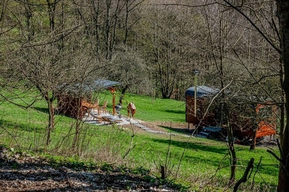Glamping a sauna Krušné hory - Prunéřovské údolí