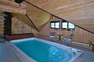 Srub vnitn bazn a sauna - Kamenn vrch