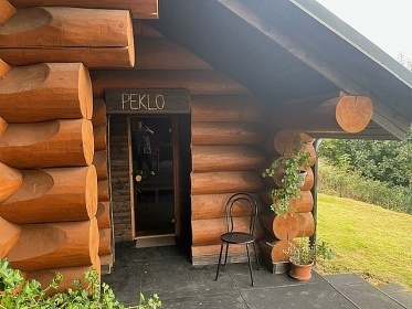 Srub u Litomyšle - vnitřní bazén a sauna