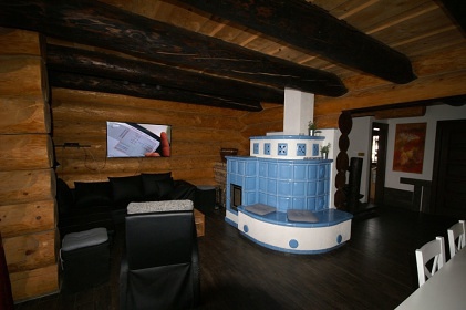 Srub u Litomyšle - vnitřní bazén a sauna