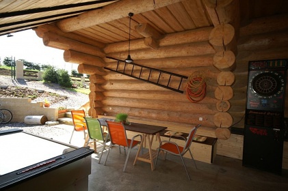 Srub u Litomyšle - vnitřní bazén a sauna