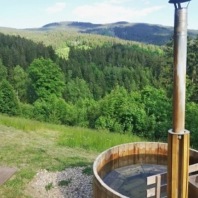 Horská chalupa Krkonoše - koupací sud - Horní Domky