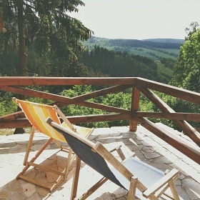 Horská chalupa Krkonoše - koupací sud - Horní Domky