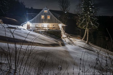 Horská chalupa Krkonoše - koupací sud - Horní Domky
