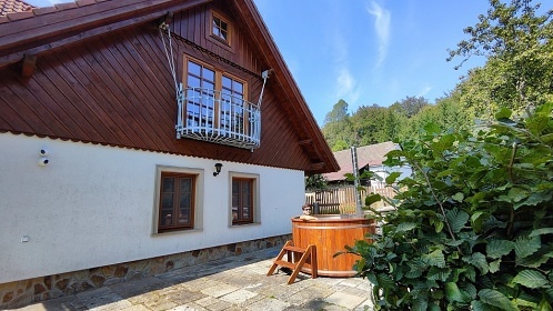 Roubenka s wellness - vyhlídka Hradisko - Telč