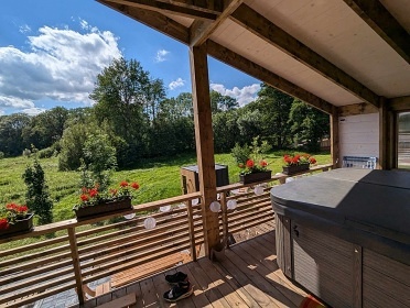 Chata s wellness - a v�hledem na Lu�ick� hory