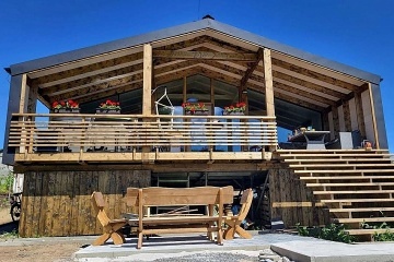 Chata s wellness - a výhledem na Lužické hory