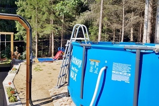 Chata bazn a sauna - hrad Landtejn - esk Kanada