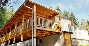 Chata bazén a sauna - hrad Landštejn - Česká Kanada