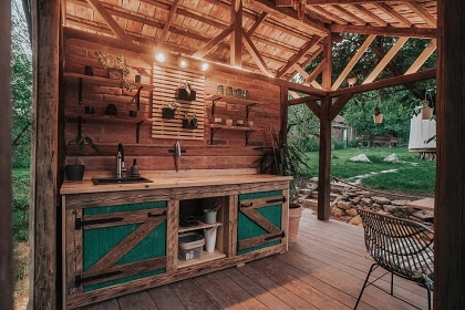 Glamp biotop a sauna - Jurta u rybníka Chobot