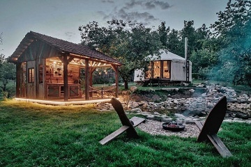 Glamp Jurta - biotop a sauna - Toulovcovy Ma�tale