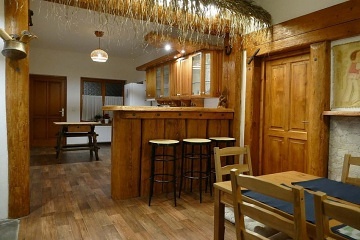 Chalupa koupací sud a sauna - cyklostezka Bečva