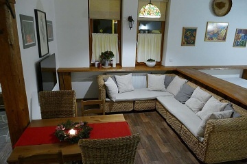 Chalupa koupací sud a sauna - cyklostezka Bečva