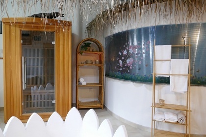 Chalupa koupací sud a sauna - cyklostezka Bečva