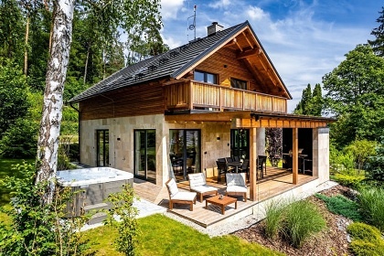 Luxusní chata s vířivkou - řeka Sázava - Samechov