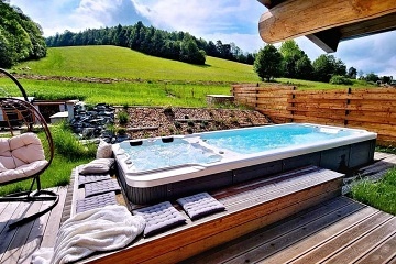 Srub s wellness Jesen�ky - �ervenohorsk� sedlo