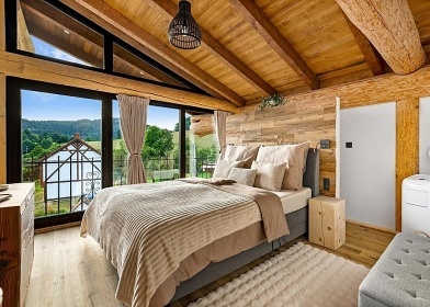 Srub s wellness Jesen�ky - �ervenohorsk� sedlo