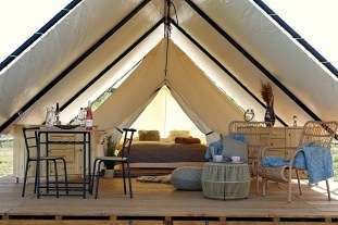 Glamping jižní Morava - stan Dubňany - Hodonín