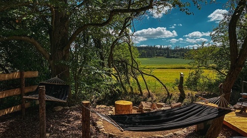 Maringotka u potoka Pulpit - glamping Hudčice