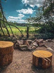 Maringotka u potoka Pulpit - glamping Hudčice