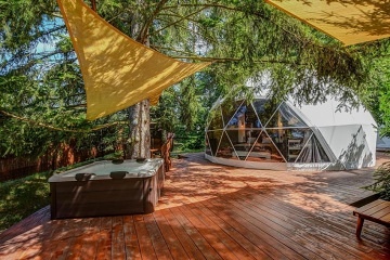 Glamping Tiché Místo s wellness - Slapy - Ždáň