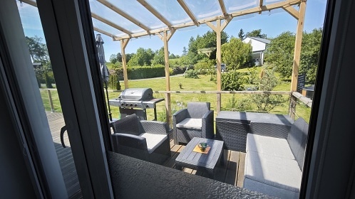 Glamping se saunou a baz�nem - Velk� T�nec