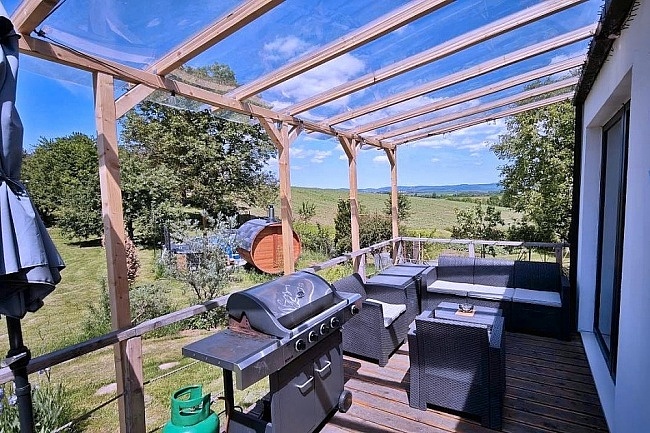 Glamping s wellness a baz�nem - Velk� T�nec