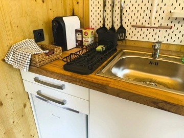 Glamping Lu�ick� hory - Tiny house Pansk� sk�la