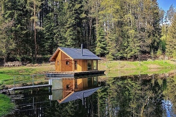 Chata Na vodě - Glamping Český ráj - hrad Pecka