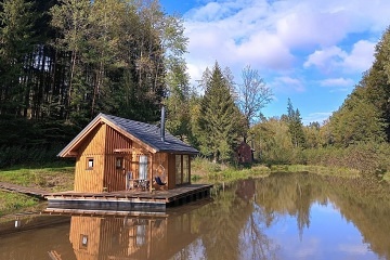 Chata Na vodě - Glamping Český ráj - hrad Pecka