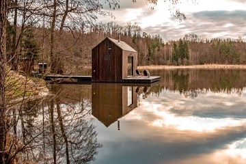 Plovoucí Chata na samotě - Glamping Brdy