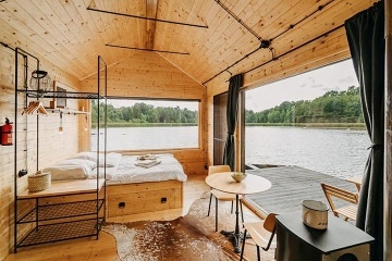 Plovoucí Chata na samotě - Glamping Brdy