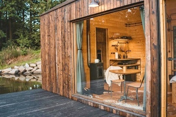 Plovoucí Chata na samotě - Glamping Brdy