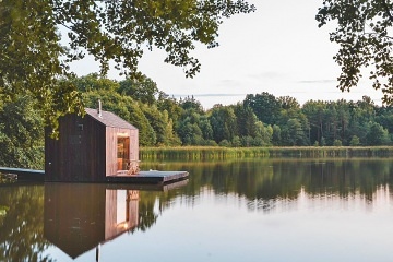 Plovoucí Chata na samotě - Glamping Brdy