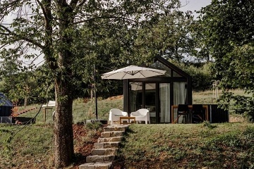 Glamping osada - chaty Hýskov - Křivoklát