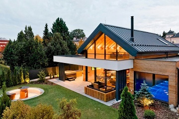 Luxusn wellness chata s baznem - elezn hory